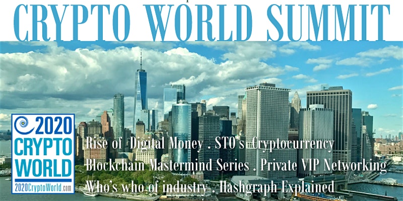 'The Future of Security Tokens', 2020 Crypto World Summit, to Address Latest Blockchain Developments