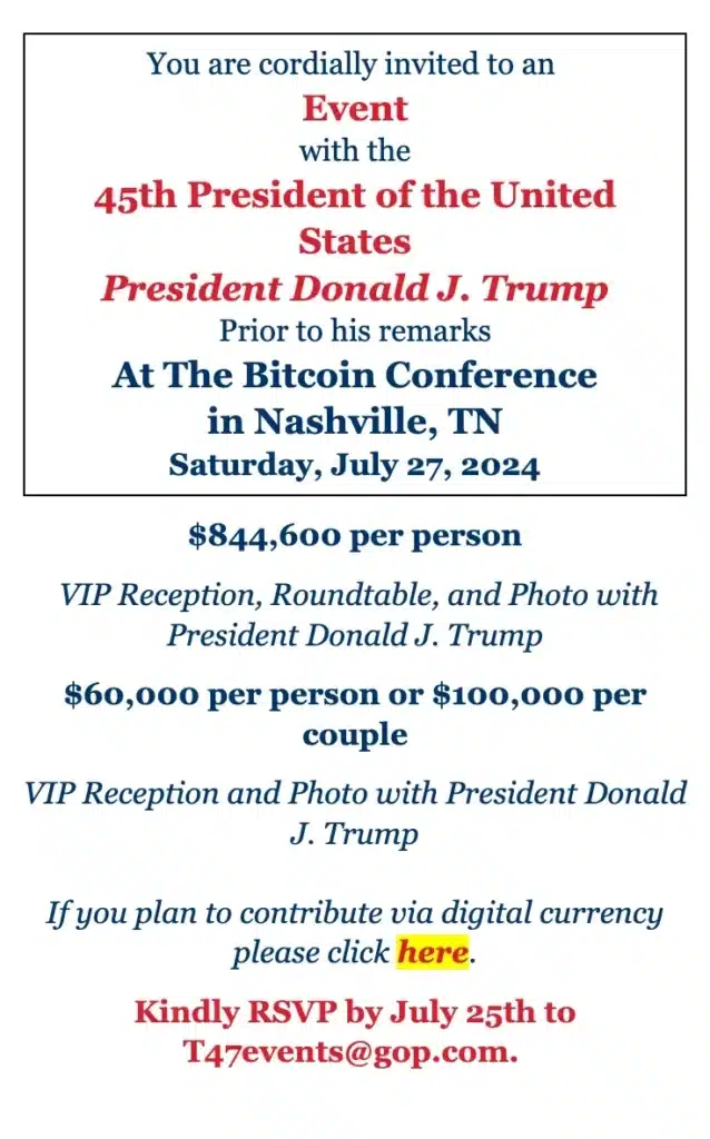 Trump's fundraiser
