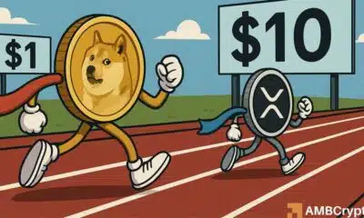 DOGE to $1 vs. XRP to $10 - Which altcoin hits its dream target first?